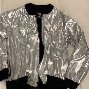 Metallic Bomber jacket